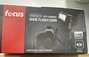 Cable de flash TTL-Off-Camera de enfoque sin usar de caja abierta para Canon caja abierta - Imagen 1 de 3