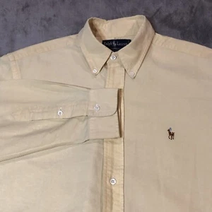 Ralph Lauren Herren Hemd Large Gelb Blake Langarm Button Down Baumwolle - Bild 1 von 6