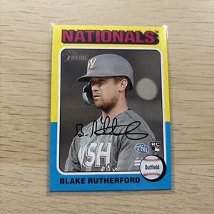 2024 Topps Heritage #240 Blake Rutherford Rookie Card RC Washington Nationals - Bild 1 von 2