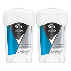 Sure Men Maximum Protection Anti-Perspirant Cream Deodorant, 2 x 45ml - Picture 1 of 3