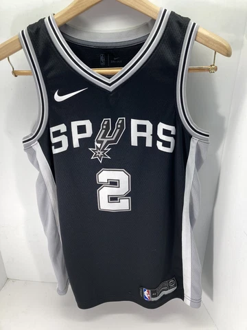 Nike San Antonio Spurs Kawhi Leonard Authentic Basketball Jersey Size 44 Medium Cover