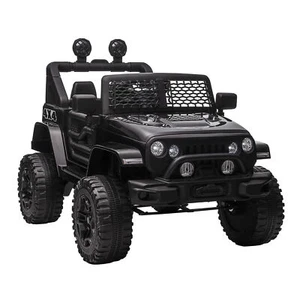 12V Battery Powered Kids Ride On Car Off Road Truck Toy w/ Parent Remote Black - Picture 1 of 11