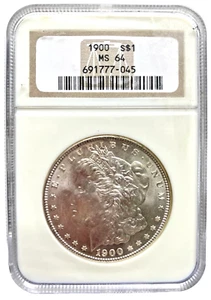 1900 MORGAN MS 64 NGC - great price - STUNNING BRIGHT WHITE LUSTROUS BLAZER - Picture 1 of 2