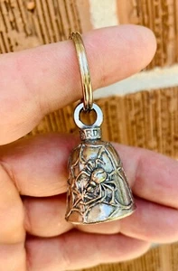 Black Widow GUARDIAN Bell of Good Luck gift fortune pet keychain gift - Picture 1 of 8
