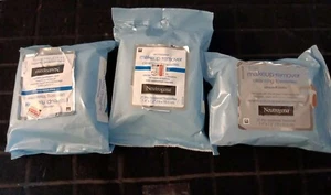 3 Pc Mix Neutrogena Fragrance-Free Makeup Remover 21 Ct Wipes (Y133) - Picture 1 of 4