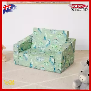 Kids Sofa With Flip Out Design Portable For Comfortable Lounging Bed Couch Opens - Picture 1 of 6