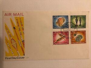 PNG STAMPS FDC 1976 BOUGAINVILLE ARTIFACTS MOUNT HAGEN PM