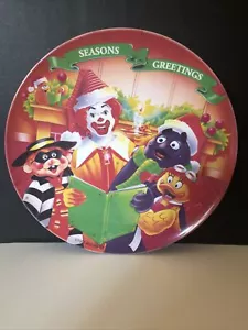 1995 McDonald's "SEASONS GREETINGS" Plates Grimace Hamburglar Birdie GUC - Picture 1 of 4