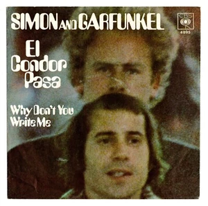 Vinyl-7"-Cover # only Cover # Simon and Garfunkel # El Condor # CBS # 1970 # vg+ - Bild 1 von 2