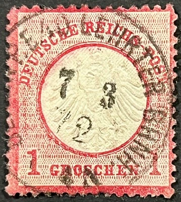 Germany, Scott 4, Michel #4, Eagle with Small Shield, Used, Fine-Very Fine - Image 1 of 2