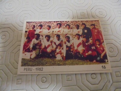#16 Adesivo antigo coleção portuguesa Peru Copa do Mundo Espanha 82 - Imagem 1 de 2