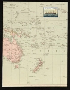 Australia Stamp 2020 Mail Steamer Full Size Sheetlet Map Sail Ship - Bild 1 von 1