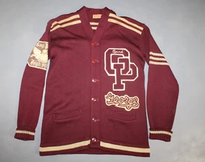 Vintage 50s Gage Park Chicago Heavy Mens Letterman Varsity Cardigan Sweater - Bild 1 von 12