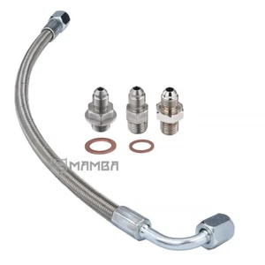 Turbo Oil Feed Supply Line For 07~18 Dodge Ram 6.7L w/ BorgWarner S300 S400 TW - Picture 1 of 4