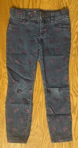 The Children’s Place Youth Girl Size 6 Purple Heart Jeans - Picture 1 of 5