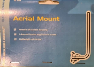 SATELLITE SKY DISH TV AERIAL CCTV WALL MOUNT L SHAPED BRACKET 12" 30cm - Picture 1 of 2
