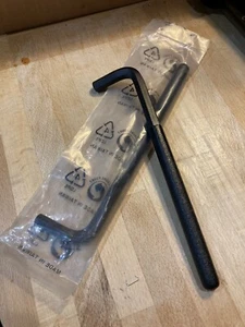 2 x (200mm x 10mm) Allen Hex Key wrench, extra long plastic coated handle Pair - Picture 1 of 3