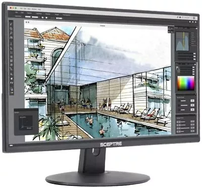 Sceptre 20" 75Hz Ultra Thin LED Monitor HDMI VGA - Black (E205W-1600) - [LN]™ - Image 1 of 4