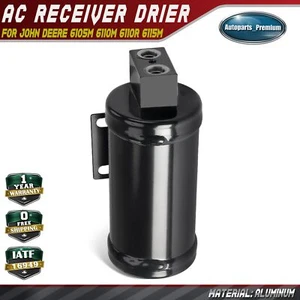 Steel A/C Receiver Drier w/ Bracket for John Deere 6105M 6110M 6110R 6115M 6120M - Picture 1 of 10