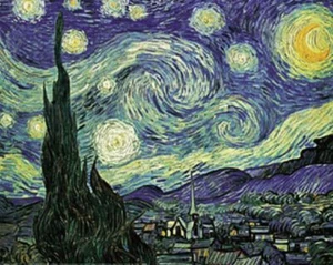 Póster/impresión de la noche estrellada de Vincent Van Gogh 16x20 - Decoración del hogar estampados artísticos de pared - Imagen 1 de 6