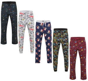MENS CHARACTER PYJAMA BOTTOMS EX UK STORE RRP £20 S M L XL LOUNGE PJ PANTS BNWT - Picture 1 of 22