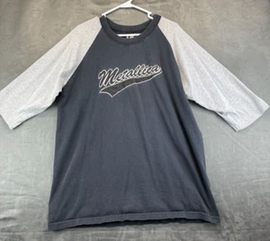 Metallica T-Shirt - Baseball Style - Black & Gray - Mens XL (547) - Picture 1 of 13
