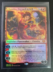 Chandra Dressed to Kill FOIL Mythic 149/277 Crimson Vow EDH COMO NUEVO COMO NUEVO COMO NUEVO - Imagen 1 de 1