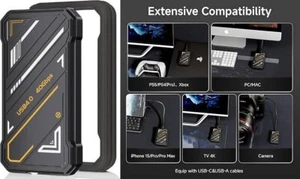SSD externo de 1 TB, hasta 3800 MB/s, USB 4.0, unidad de estado sólido externa. - Picture 1 of 5