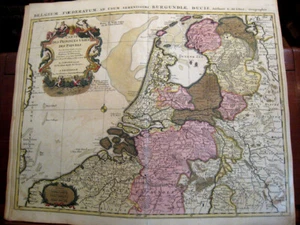 Netherland/ Belgium. Delisle.Original map. Amsterdam 1730 - Picture 1 of 1