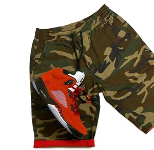 Pantalones cortos para hombre BDU Woodland camuflado rojo con dobladillo interior, talla S-3XL, EST LXXXVI - Imagen 1 de 13
