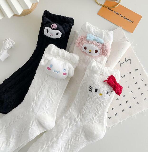 CUSTOMONACO Womens Sanrio Characters Cartoon Novelty Socks (Juicy Pang Pang  8 Pairs) One Size : Clothing, Shoes & Jewelry 