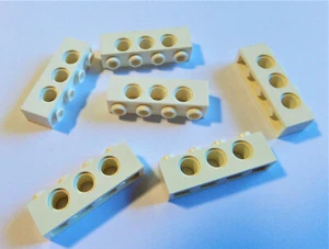 6x 3701 Lego Technic Lochstange 1x4 weiß white 370101  - Bild 1 von 1