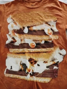 The Mountain S’mores T-Shirt Medium Tie Dye Smores Marshmallow Chocolate Graham - Picture 1 of 8