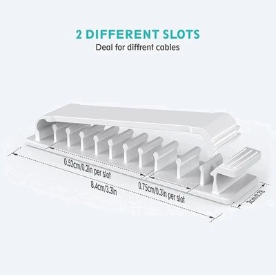 1 pieza Autoadhesivo Organizador de Cables Clips Abrazadera de Alambre Soporte Gestión de Cables Foto 1 de 4