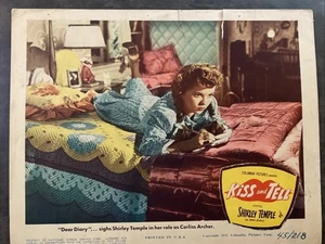 KISS AND TELL 1945 Original Vintage Lobby Card with Shirley Temple - Picture 1 of 10