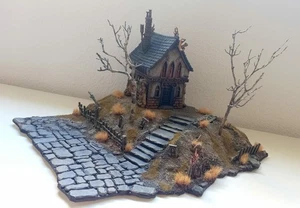 Warhammer Age Of sigmar - Old World - Mordheim Terrain Diorama  Pro Painted - Imagen 1 de 10
