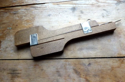 Vintage Wooden Sliding Rug Needle Machine Punch - Image 1 of 4