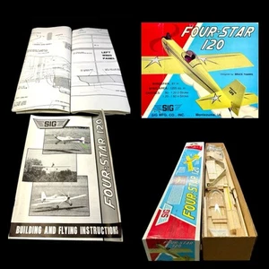 Sig Four-Star 120 Balsawood Kit 81" Wing Stock #RC-65 PRISTINE" New in Box - Picture 1 of 24