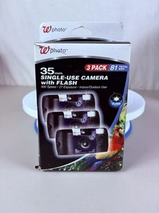 pack of 3, Flash Disposable Film Camera 35mm, 27 exp, 400 Speed, Expired - Picture 1 of 4