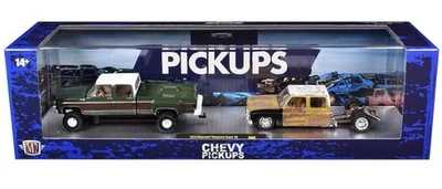 M2 MACHINES ‘73 CHEVY CHEYENNE SUPER 30 DUALLY BEDLESS & ‘75 SILVERADO 30 4X4 - Image 1 of 3