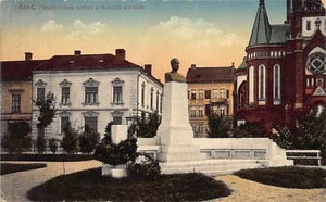 Romania - ARAD - Fabian Gabor szobra a Kossuthparkban - Statuia lui Fabian Gabor - Picture 1 of 2