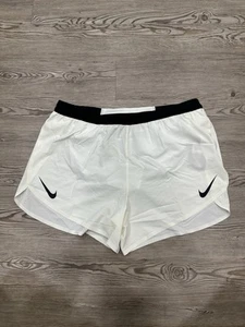 Nike AeroSwift Mens L Dri-FIT ADV 4" Brief-Lined Running Shorts White FN3352-121 - Picture 1 of 6