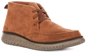 Clarks Relaxlite Mokassin geformtes Fußbett Wildleder Leder Herren Freizeit Cola UK 7 - 12 - Bild 1 von 6