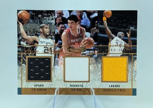 2003-04 Fleer Mystique Rare Finds Triple Game-Worn Jersey Duncan Yao Shaq /150 - Picture 1 of 13