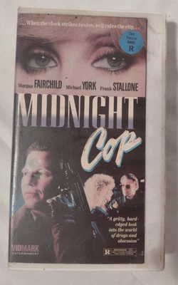 MIDNIGHT COP- (VHS 1988)- HARD BOX- THRILLER- MORGAN FAIRCHILD- MICHAEL YORK - Image 1 of 4