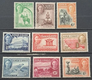 Gold Coast KGVI 1948 Short set to 1/= Mint sg 135-143 - Picture 1 of 2