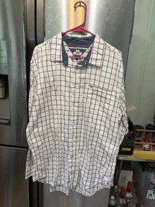 Camicia Tommy Hilfiger con bottoni stile quadri manica lunga taglia XL  - Foto 1 di 6