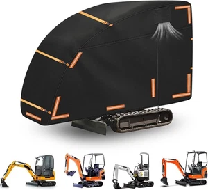 Cubierta para mini excavadora con cremallera cubierta para mini excavadora impermeable resistente para  - Imagen 1 de 6