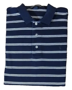 Polo Golf Ralph Lauren Herren Kurzarm Navy & Weiß Gestreifter Pullover Gr. L - Bild 1 von 4