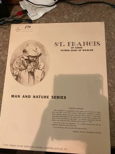 St. Francis of Assisi Numbered And Signed By Gene Gray 573/2500 - Picture 1 of 8
